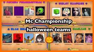 Mc Championship 26 🎃 halloween teams 👻