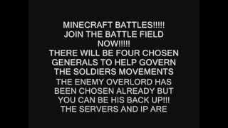 THE MINECRAFT BATTLES!!!! (Hamachi servers)