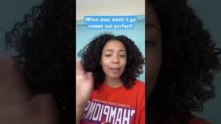 The perfect wash n go!! #washngo #curlyhairstyles