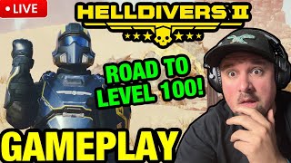 *LIVE* HELLDIVERS 2 GAMEPLAY! ROAD TO LEVEL 100! COSMETICS, NEW WEAPONS & MORE!