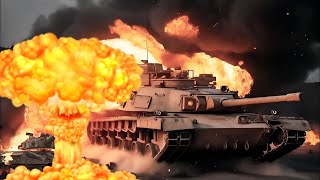 Today July 21, the M1A1 Abrams advanced tank exchanged fire with the T-14 Armata and T-90 advanced t