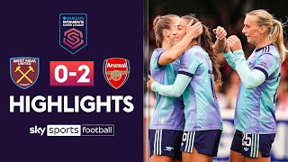 Kafaji nets first Arsenal goal 🔥 | West Ham 0-2 Arsenal | WSL Highlights