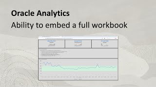 Ability to embed a full workbook with Oracle Analytics