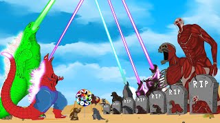 Hulk Godzilla & Spider SHIN: TITAN Returning From The Dead - Rotation Luck FUNNY CARTOON