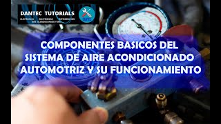 🌀COMPONENTES BASICOS DEL SISTEMA DE AIRE ACONDICIONADO AUTOMOTRIZ Y SU FUNCIONAMIENTO❄💦