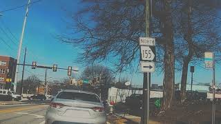 Riding Through Decatur Ga, Candler Rd - Lawrenceville Highway.