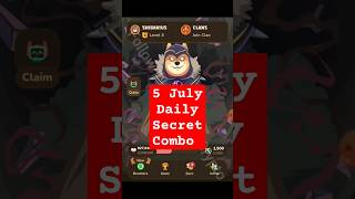 Today memefi secret combo 5 July | memefi secret tap combo level 3 #memeficoin #memefi