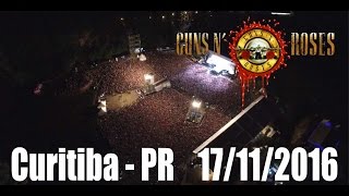 Guns N' Roses em Curitiba 17/11/2016 - drone