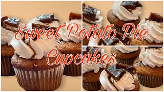 How To Make | Sweet Potato 🍠 Pie 🥧 Cupcakes 🧁 | With Cream Cheese Frosting