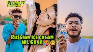 Russian ice cream mil Gaya re Baba 🥵🍦|| Russia jaane ka passport ready Russia 😍🍦#russia #dailyvlog