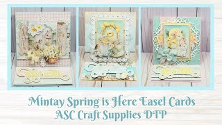 Mintay Spring Is Here Easel Cards - ASC Craft Supplies DTP