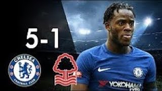 Chelsea vs Nottingham Forest 5-1 All Goals & Highlights 20/09/2017