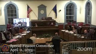 April 11, 2023, Special Finance Committee Meeting