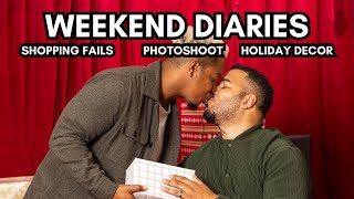 WEEKEND DIARIES | EVERYTHING IS A FAIL | Christmas Photoshoot, Shopping, and Decorating