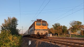 433 308 halad Balaton IC-vel Velencénél