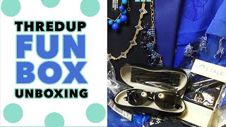 THREDUP FUN BOX Unboxing Unbagging for Resale on Poshmark or to Keep - THE SMURFS INVADED MY BOX!