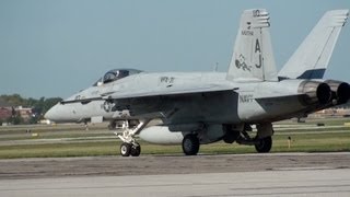 F18 Engine Start and Take Off