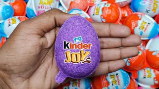 Pink Yummy Kinder Surprise Egg Toys Opening - A Lot Of Kinder Joy Chocolate ASMR 😋 Surprise #02