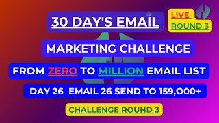 Day 27  "Zero To 1M Emails in 30 Days Challenge" Sponsored by No Limit Emails