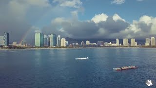 Outrigger Canoes from Ala Moana Beach Park