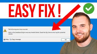 How to Fix Wait on the Database Engine Recovery Handle Failed Check the SQL Server Error (EASY)