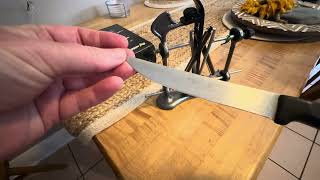 Review and demo of Warthog V-Sharp A4 Knife Sharpener - Loving this for my knives