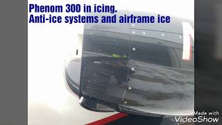 Phenom 300 in icing