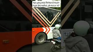 Apa yang anda fikirkan di musim hujan jika melihat jok motor ini #shorts #jakarta