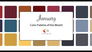 Color Palette of the Month - January 2023