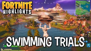 Fortnite : Swimming Time Trials - Lazy Lake And Hydro 16