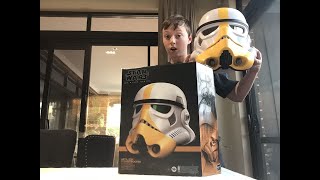 Star Wars Black Series Artillery Stormtrooper Helmet unboxing and review