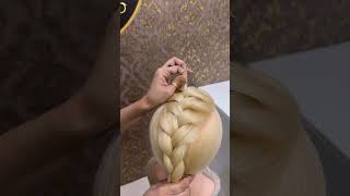 Learn this beautiful hairdo. #hairstyle #easyhairstyle #creativehairstyle #hairshorts #hairacademy