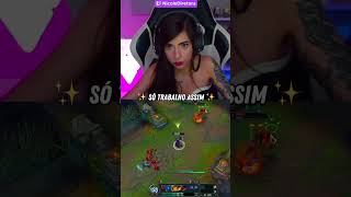 eu solo OU eu solo 👀 #leagueoflegends #lol #nicolediretora #gameplay #twitch #streamer #leblanc