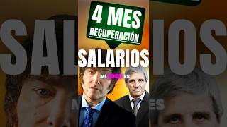 4 MES de RECUPERACIÓN de #salarios en #argentina de #milei