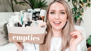 ONE YEAR OF EMPTIES *nearly* | Empty Beauty Product Speed Reviews!