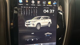 Toyota Fortuner V 12.1" vertical screen w/ front dvr & fisheye rear cam