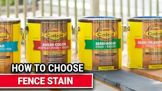 How to Choose Fence Stain - Ace Hardware