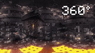 [360° Video] Minecraft Nether Bastion Remnants [5K Surround Sound 50FPS]