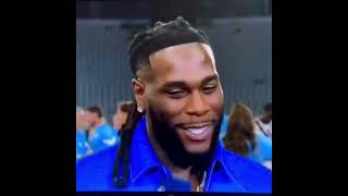 Burna Boy having fun with the champion league pundit after his performance. #uclfinal #burnaboy