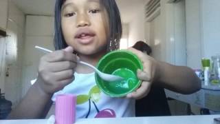 Making  slime with najwa