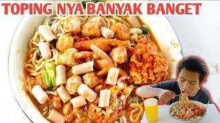 MUKBANG MIE AYAM FUL TOPING,  DI TENGAH SAWAH SUPER DUPER NIKMAT