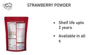 FZYEZY Natural Freeze Dried Strawberry Powder for Kids and Adults