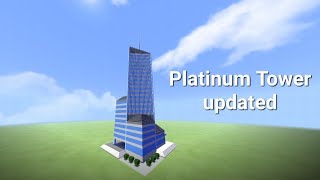 how to build modern skyscraper platinum tower minecraft tutorial