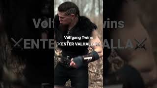 Volfgang Twins ⚔️ENTER VALHALLA⚔️   #short #shorts #volfgangtwins #metal #darkvikingbattlemusic