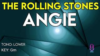 The Rolling Stones - Angie - Karaoke Instrumental - Lower