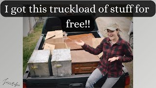 I got a truckload of stuff for FREE! Lets unbox it and see whats inside!