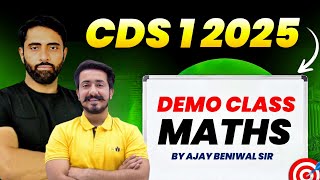 Ab CDS 1 2025 Maths exam ki tension Khatam !! Shershah batch Maths Demo Class check kro !!