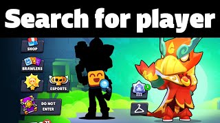 I’m going to play only with the option”Search for players”