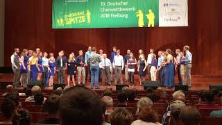 Jazzchor der Uni Bonn beim Deutschen Chorwettbewerb 2018: "The secret of life" und "Teardrop"