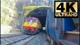 beautiful TEJAS EXPRESS coming out of tunnel @ UKSHI station (watch in full hd for best quality)